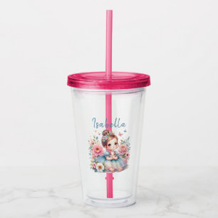 Enchanted Princess Garden Acrylic Tumbler
