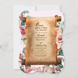 Enchanted Princess Third Party Birthday Invitation