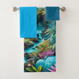 Enchanted Psychedelic Dreamscape Bath Towel Set