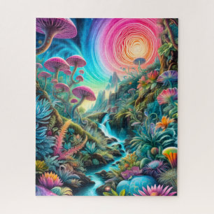 Enchanted Psychedelic Dreamscape Jigsaw Puzzle