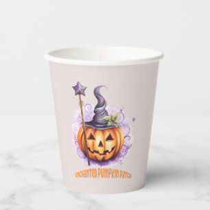 Enchanted Pumpkin Patch – Cute Jack-o’-Lantern Paper Cups