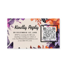 Enchanted Purple + Orange Floral Halloween Wedding