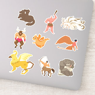 Enchanted Realms: Mythical Creatures Sticker Colle
