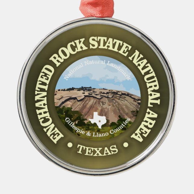 Enchanted Rock SNA Metal Ornament (Front)