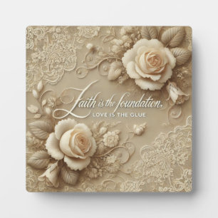 Enchanted Rose AI art  Plaque