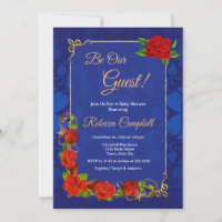 Enchanted Rose Fairytale Baby Shower Invitation