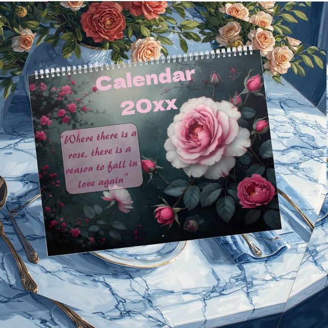 Enchanted Rose Garden Blooms Round The Year Nature Calendar ( Elegant Rose Garden Blooms Round The Year Nature Calendar)