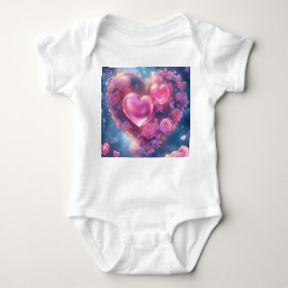 Enchanted Rose Heart - Baby Bodysuit