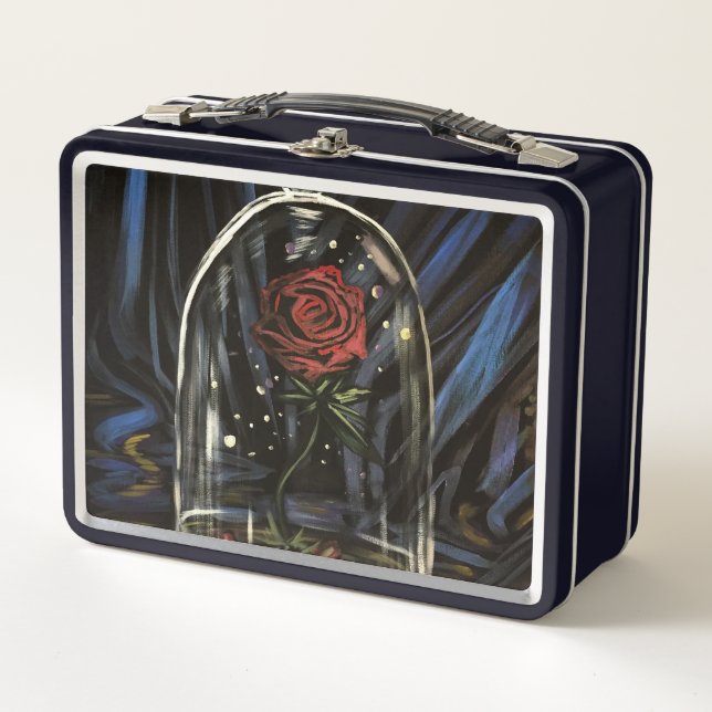 Enchanted Rose   Metal Lunch Box (Front)