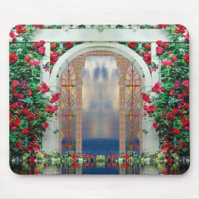 Enchanted Roses Garden Mousepad (Front)