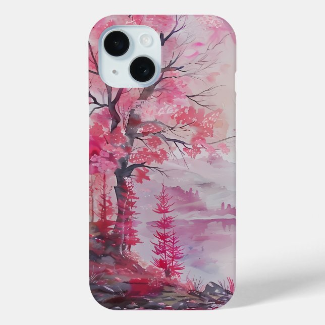 Enchanted Rosewood Landscape Phone Case (Back)