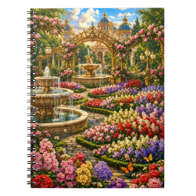 Enchanted Royal Garden  Notebook (Front)