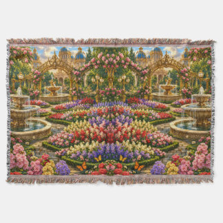 Enchanted Royal Garden Wall Throw Blanket