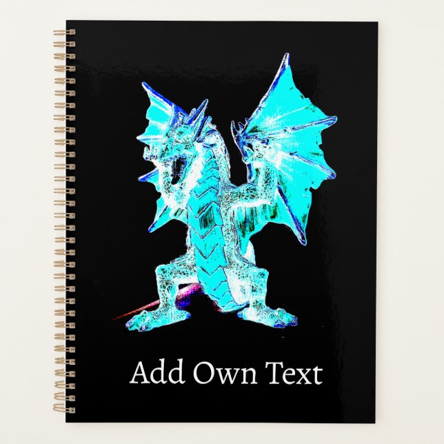 Enchanted Sea Dragon Art Mythical Creature Planner (Front)