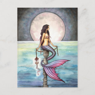 Enchanted Sea Mermaid Fantasy Art Postcard