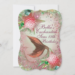 Enchanted Seas Mermaid Party Invitations