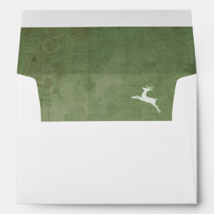 Enchanted Season Holiday Green Envelope