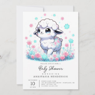 Enchanted Sheep Baby Shower Invitation