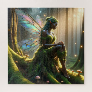 Enchanted Solitude: The Forest Fairy Jigsaw Puzzle