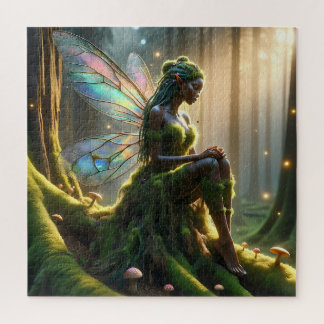 Enchanted Solitude: The Forest Fairy Jigsaw Puzzle