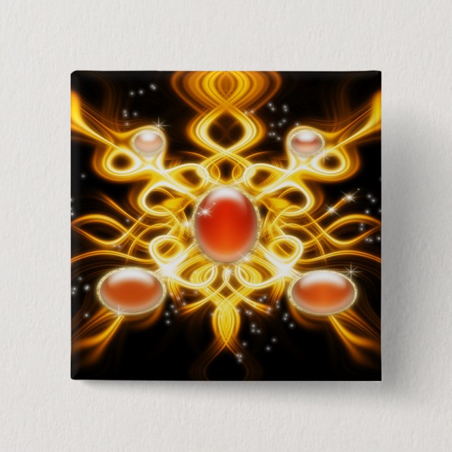 Enchanted Soul Gem 15 Cm Square Badge (Front)