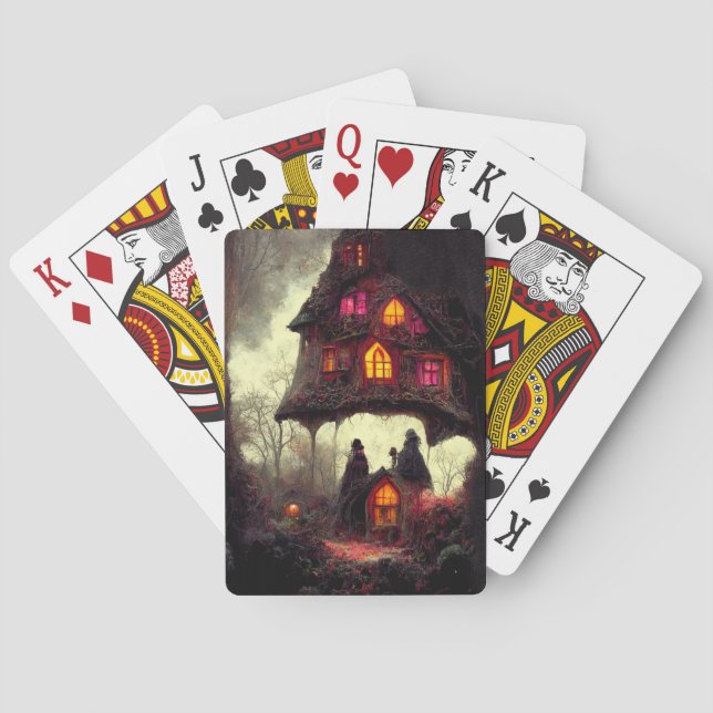 Enchanted Spooky Forest  Playing Cards (Back)
