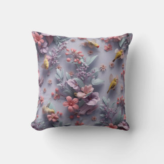 Enchanted Spring Garden Throw Pillows