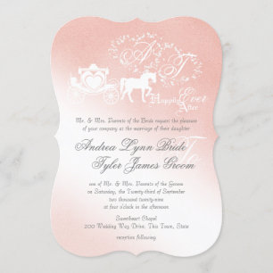 Enchanted Story Book Wedding Blush Pink Invitation