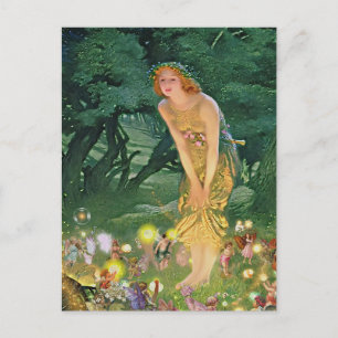 Enchanted Summer: Fantastic Reimagining Postcard