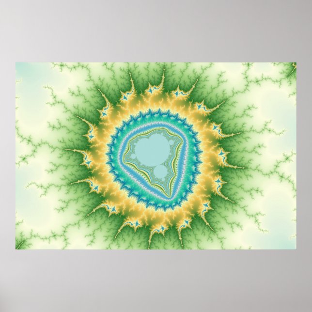 Enchanted Sun - Fractal Poster (Front)