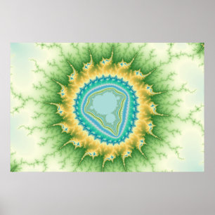 Enchanted Sun - Fractal Poster