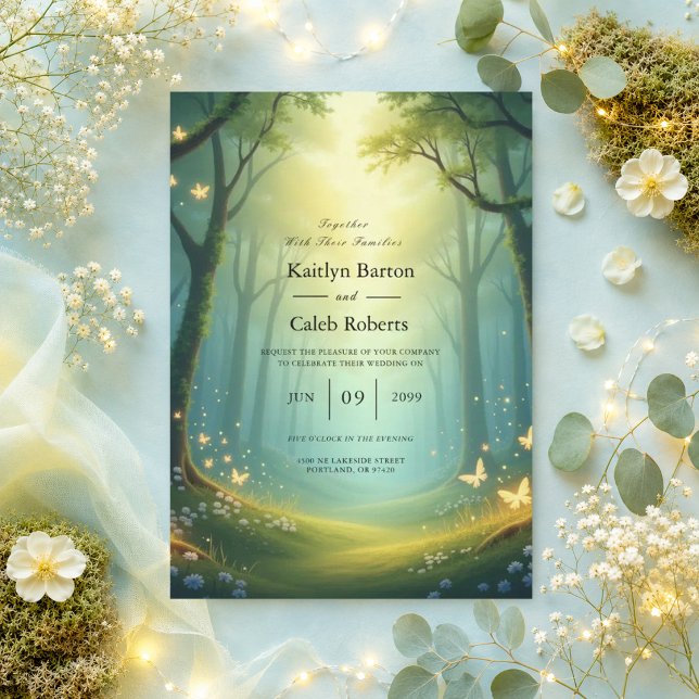 Enchanted Sunlit Summer Grove Invitation (Creator Uploaded)