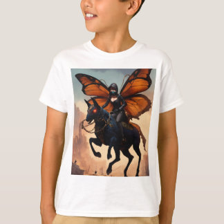Enchanted Threads: Where Fairies Ride Butterflies T-Shirt
