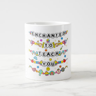 Enchanted to Teach You Teacher Funny Large Coffee Mug