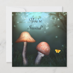 Enchanted Toadstool Garden Event Invitation
