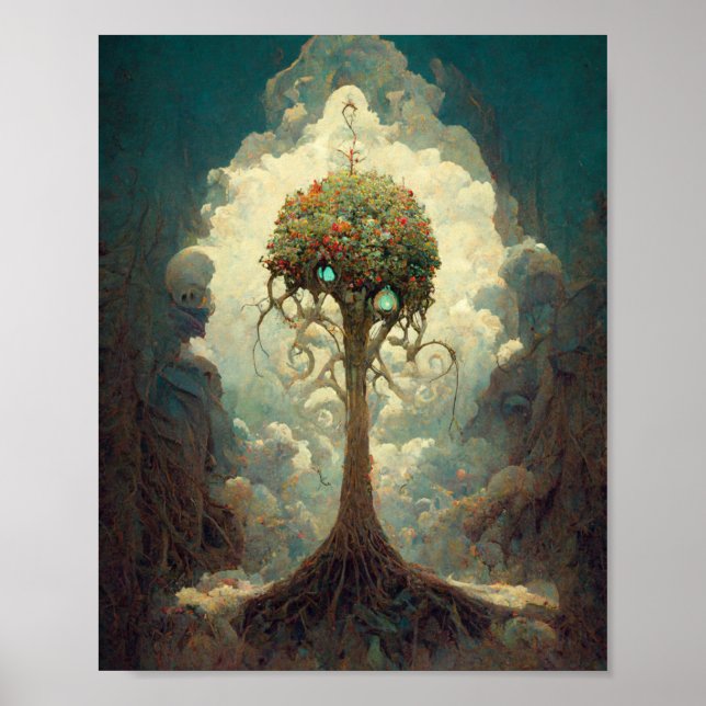 Enchanted Tree 2 Fantasy Art Poster (Front)