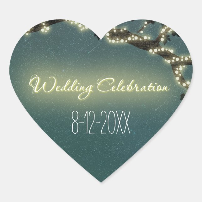 Enchanted Tree Branch Rustic Wedding Favours Seals (Front)