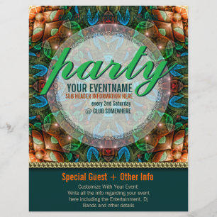 Enchanted Tribe Party Ready Made Event Flyers