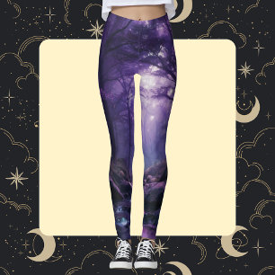 Enchanted Twilight Forest: A Mystical Journey Leggings