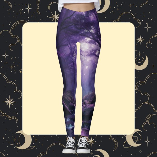 Enchanted Twilight Forest: A Mystical Journey Leggings (Creator Uploaded)