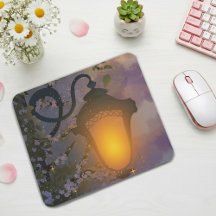 Enchanted Twilight Lamp Mouse Pad
