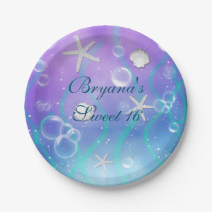 Enchanted Under The Sea Birthday Party Plates