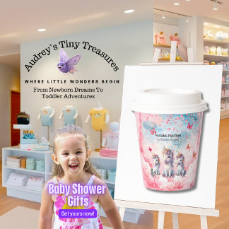 Enchanted Unicorn Baby Shower Paper Cups