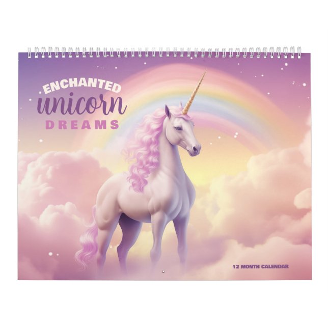 Enchanted Unicorn Dreams Calendar (Cover)