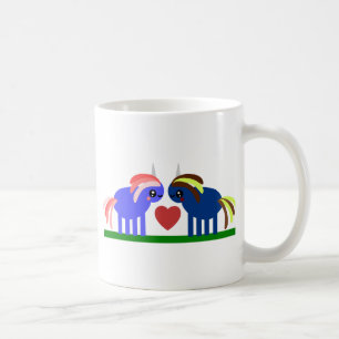 Enchanted Unicorn Falls in Love Coffee Mug