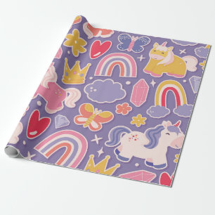 Enchanted Unicorn Fantasy Wrapping Paper