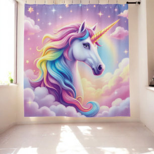  Enchanted Unicorn Shower Curtain