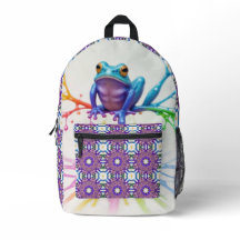 Enchanted Vibrant Artist Frog