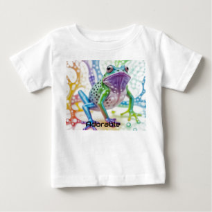 Enchanted Vibrant Happy Frogs,  Baby T-Shirt