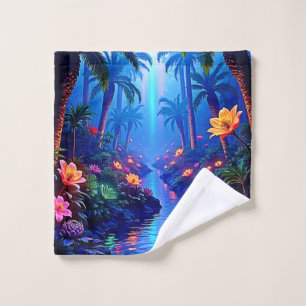Enchanted Vibrant River Forest Dream Bath Towel Set